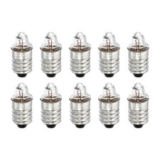 1Set/10Pcs E10 Screw Base Bulb 3V Miniature Torch Headlight w Box Warm Yellow