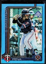 Dameury Pena 2025 Topps Pro Debut #PD-102 Blue Foil 136/150 Minnesota Twins