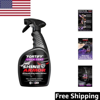 Fortify 24oz Quick Coat - No Dust, Just Brilliant Shine | 3-in-1 Car Care Spray