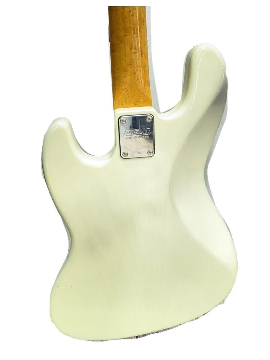 Electric Bass Guitar K.Nyui KNJB WHT White Made in Japan Ash