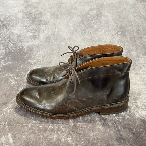 FRYE Mens Walter Chukka Ankle Boot Brown 10D Made In USA Handcrafted Leather - Picture 4 of 11