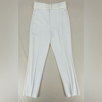 Valery Kovalska Crisp White Tailored Trousers
