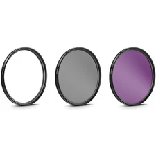 Polarizer Filter 67mm UV Filter set of 3 Deluxe Kit with carrying case Deco Gear