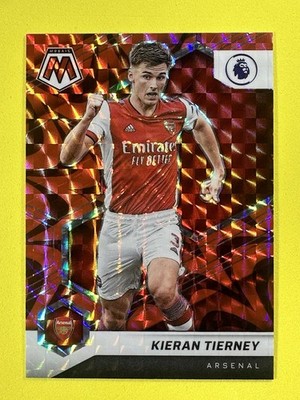 2021-22 Panini - Mosaic Soccer Kieran Tierney #66, Reactive Red Prizm - Scotland