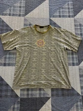 Vintage 90s Thrashed Stoner No Bondaries Surf Shirt Renegade Tribe AOP Mens Sz L