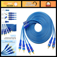 2 Channel to 4 Channel RCA Y Splitter Adapter Cable, Noise Reduction, 5M Length