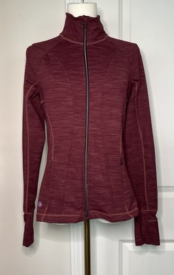Athleta Women s Striated Hope Chianti Jacket Sz Small Casual Outdoor