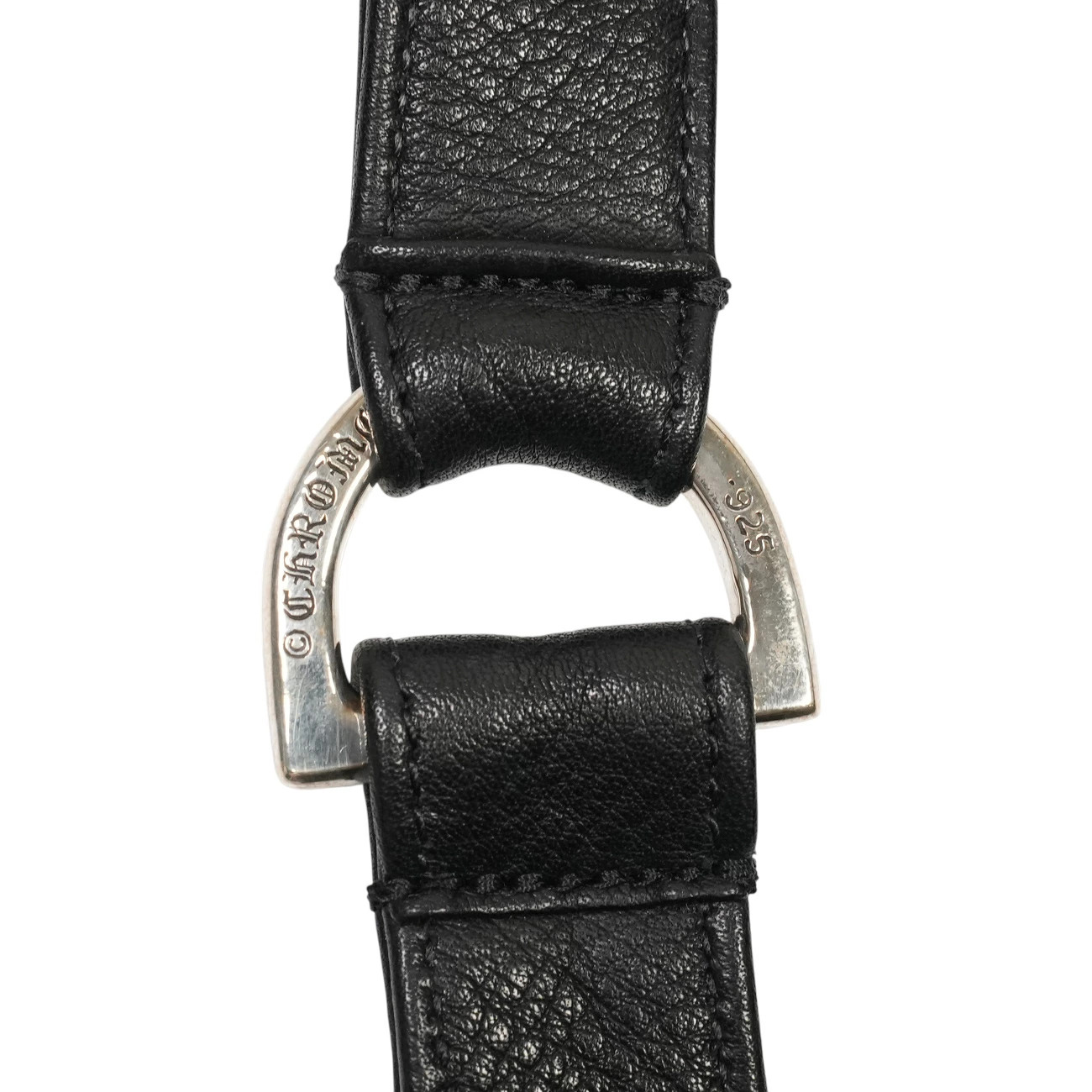 Chrome Hearts Scroll Label HOBO Leather Handbag Sier925 r51_0211 thumbnail 7