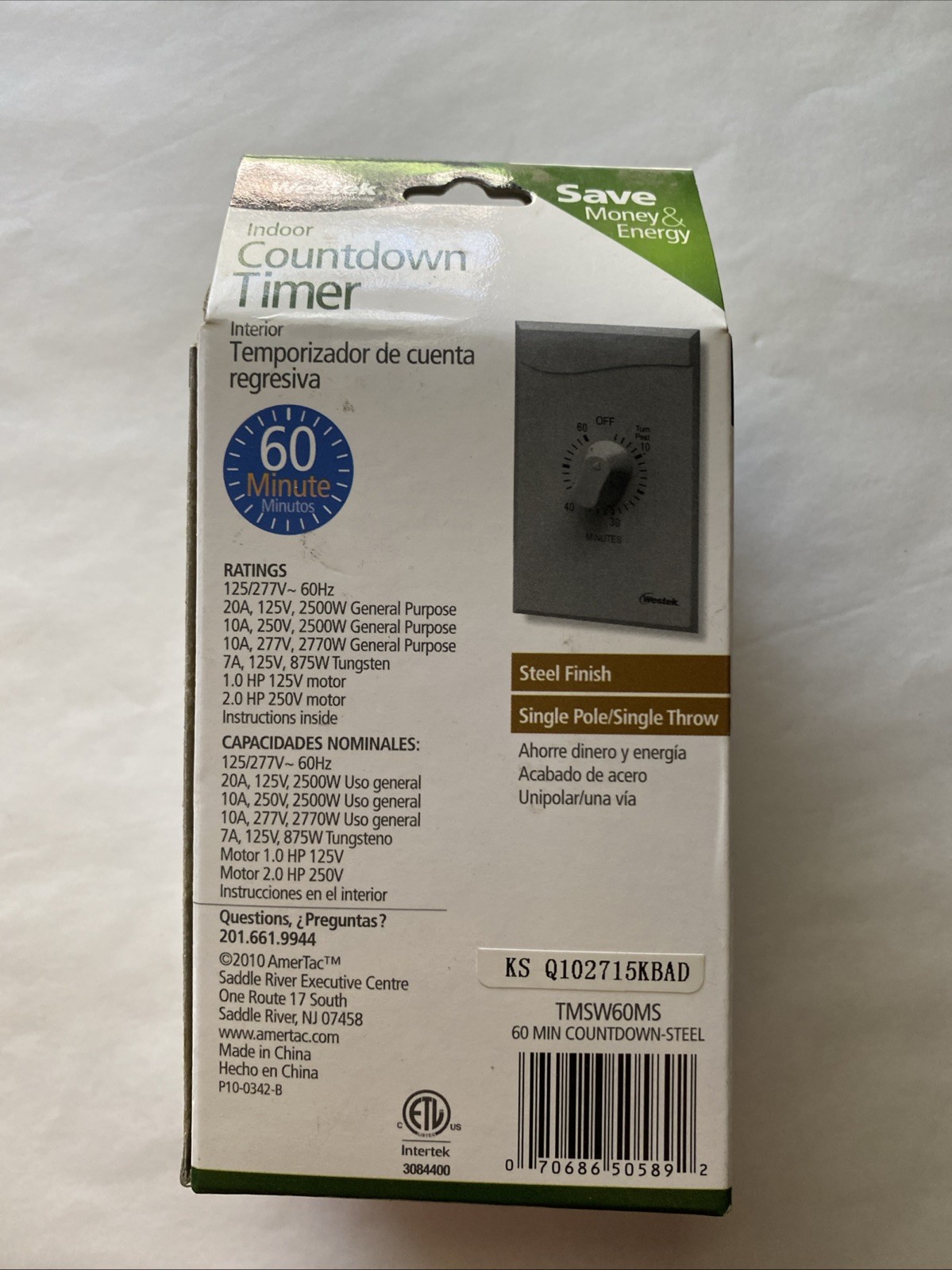 Westek 60Minute Interior Countdown Timer