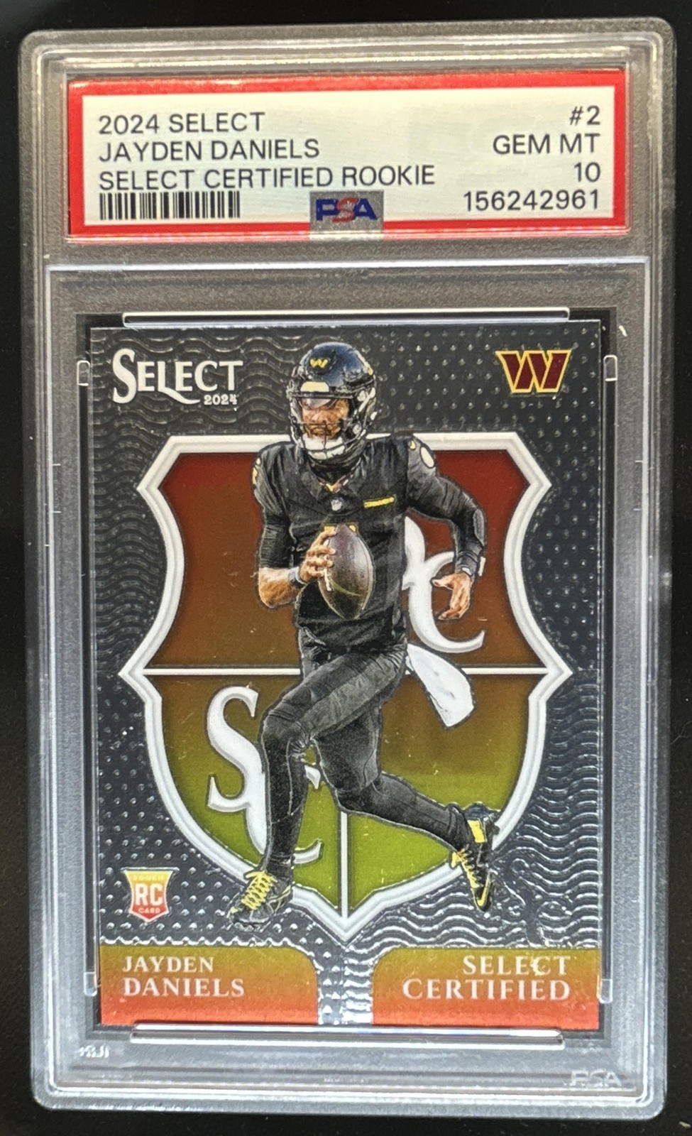 Jayden Daniels Panini Select Certified Rookies #2 Base