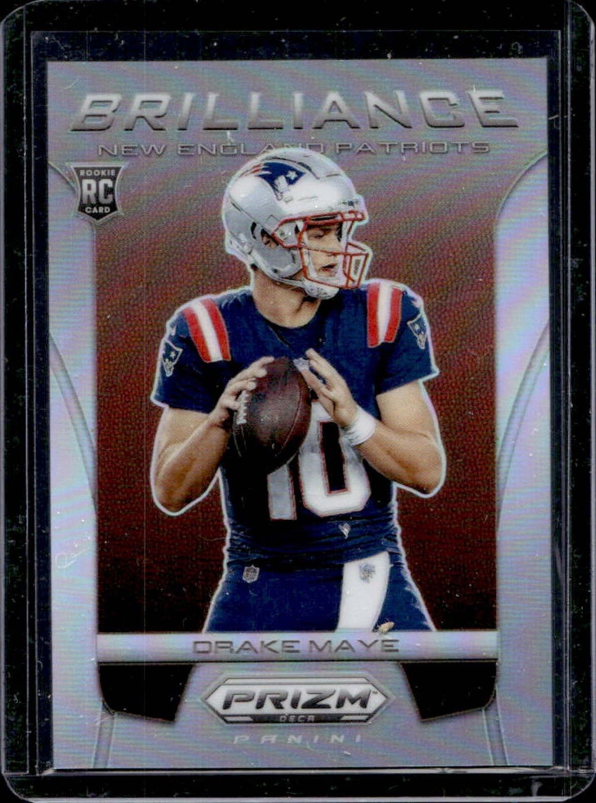 2024 Prizm Deca Drake Maye Brilliance RC Silver #19 Patriots