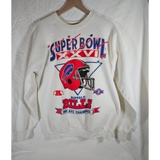Buffalo Bills Super Bowl XXVI 1991 AFC Champions Crewneck Sweatshirt VK17883