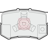 Honda Accord Viii 2008 BremsbeläGe Hinten (R90) PAD1457
