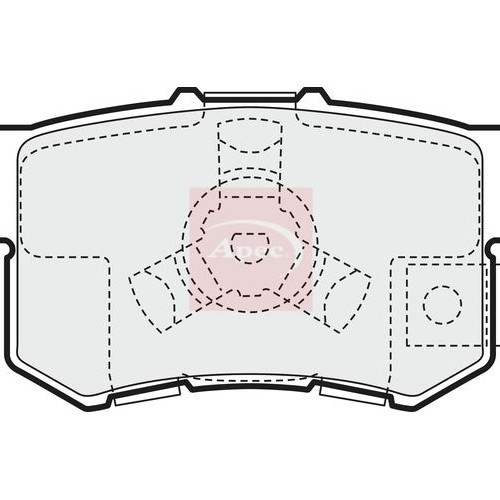 Honda Accord Viii 2008 BremsbeläGe Hinten (R90) PAD1457-image