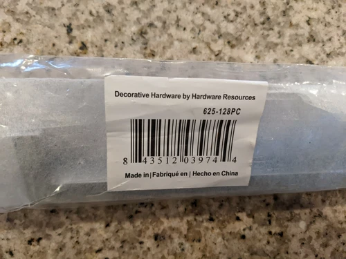 Jeffrey Alexander Stanton 625-128PC Polished Chrome Square Cabinet Bar Pull - Picture 3 of 3