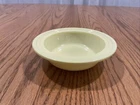 Hazel Atlas Moderntone Platonite Small Rimmed Bowl Pastel Yellow Vintage 5”