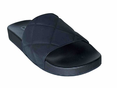 Bottega Veneta Black Rubber Slide Sandal - Textured Sole Bottega Veneta | Shoes | Bottega Veneta Black Rubber Slides  main image 3
