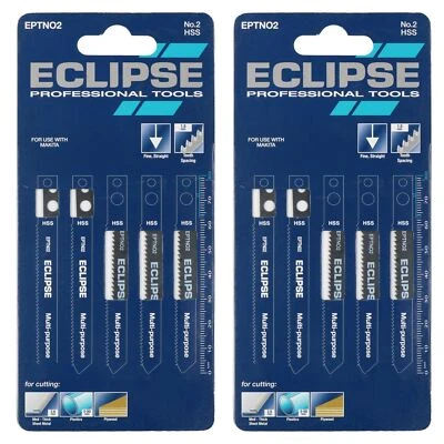 10 pièces lame de scie sauteuse EPTN02 HSS Eclipse 2,5 - 6 mm coupe 1,8 mm es... - Photo 1/3