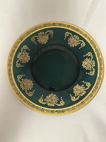 MELROSE KILARNEY PIATTO INCROSTATO ORO 8,25" TIFFIN GLASS COMPANY