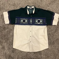 BROOKS DUNN COLLECTION WESTERN AZTEC SNAP SHIRT MENS SZ LG