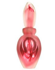 ANDREW SHEA Art Glass Rose Swirl Faceted Perfume Bottle Hand Blown New