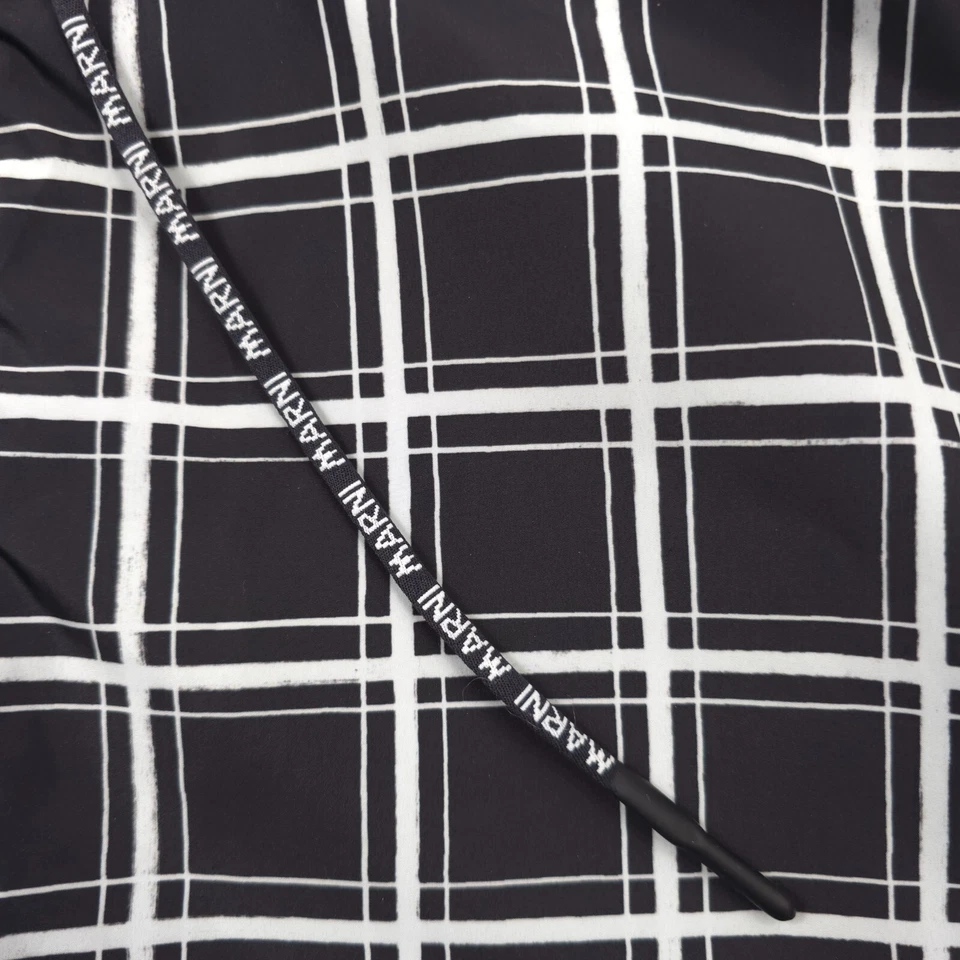 $1450 Marni Chaqueta con Capucha Blanco y Negro Cuadros Para Hombre Talla Italia 50 Foto 2 de 4