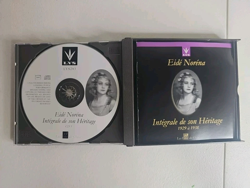 Opera CD Eide Norena Integrale De Son Heritage 1929-38 4 CDs Set LYS 283-286 - Image 3 of 3