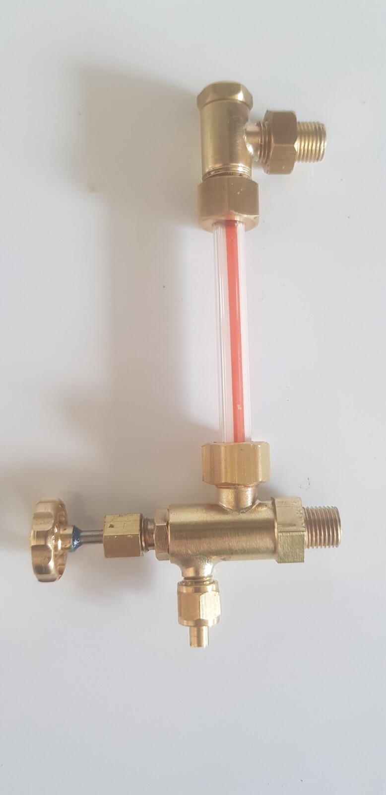 1/4 X 40 Live Steam water Gauge With Red Line Gauge glass eBay