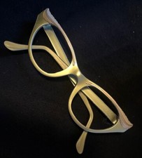 Vintage 50s TURA CAT EYE Eyeglasses - Metalli...