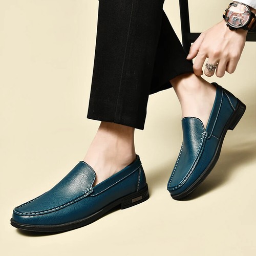 Mocassini mocassini uomo uomo scarpe formali matrimonio festa uomo eleganti ufficio - Foto 22 di 34