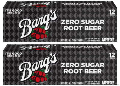 Barq's Zero Sugar Root Beer 12 Ounce Cans  (24)