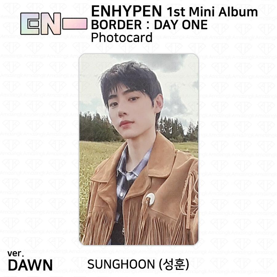 Stone Music ENHYPEN - Border : Day One [Dusk+Dawn Full Set Ver.] [Pre Order] 2CD+2Photobook+2Folded Poster+Others With Tracking, Extra Decorative Stickers, Photocards