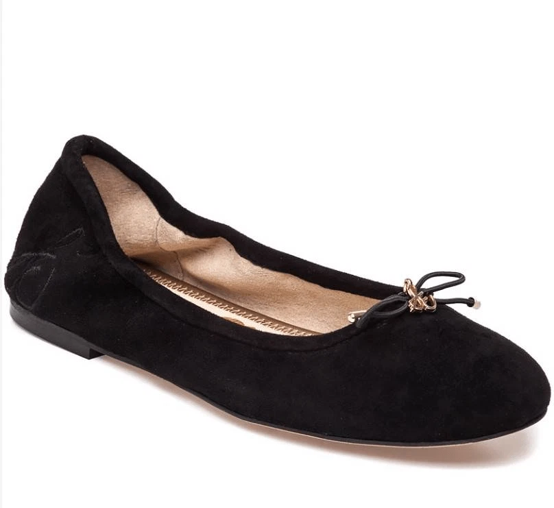 Sam Edelman Black Suede Flats Discount | bellvalefarms.com