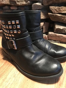 steve madden black studded boots