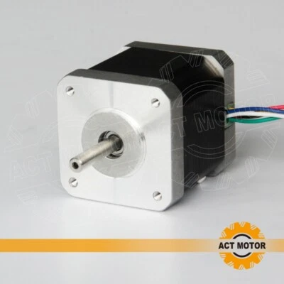 ACT MOTOR Nema17 Stepper motor 17HM5424 0.9° 2.4A 48mm 60oz-in Ø5mm Schrittmotor Bipolar