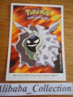 Pokemon Dunkin Boomer Trading Card Sticker 2000 Karten # 91 CLOYSTER CRUSTABRI