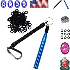 Wacky Worm Rigging Tool with 300 O-Rings: Perfect for Senko and Neko Techniques