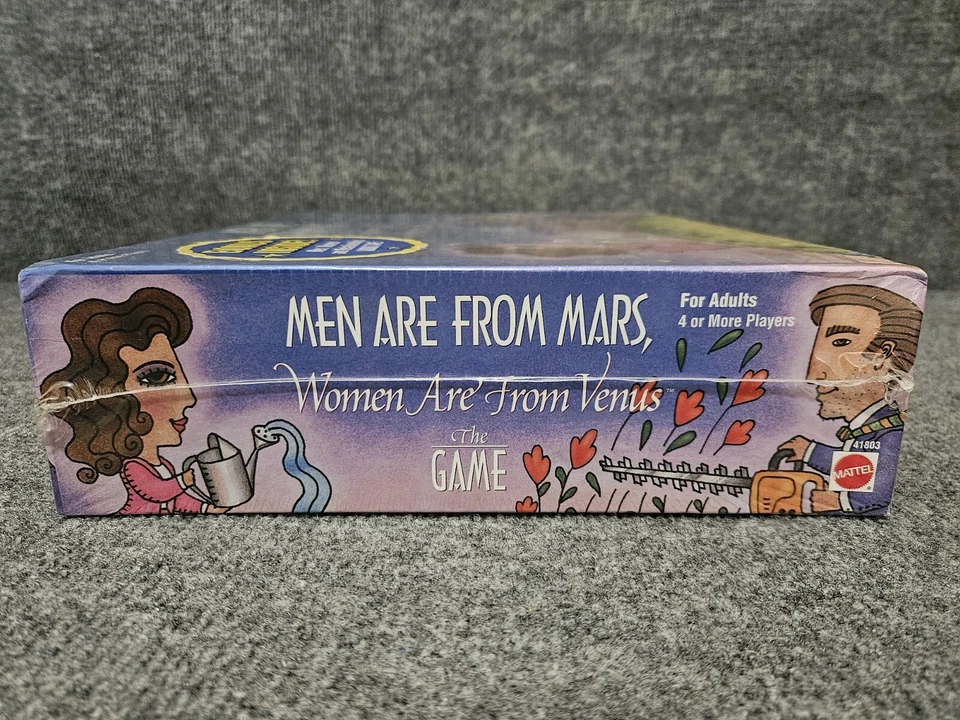 Vintage 1998 Mattel MEN ARE FROM MARS WOMEN ARE FROM VENUS Game w/ Audio Tape - Image 3 of 4