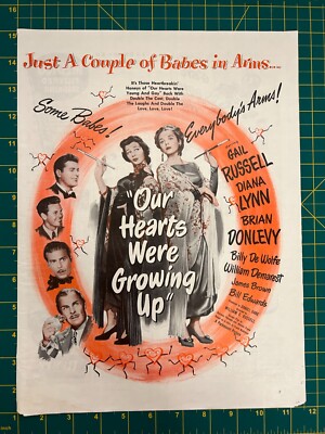 1946 Vintage Babes in Arms Paramount Picture Gail Russell Diana Lynn Print Ad C2