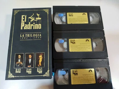 El Pate Trilogia Al Pacino Marlon Brando Francis Ford Coppola - 3 VHS Spanisch - Bild 1 von 4
