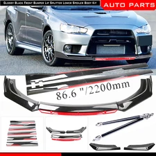 For Mitsubishi Lancer Front Bumper Lip /Spoiler Splitter Side Skirt Body
