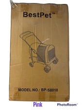 Pet Stroller 4 Wheels Posh Folding Waterproof Portable Travel Cat Dog Stroller