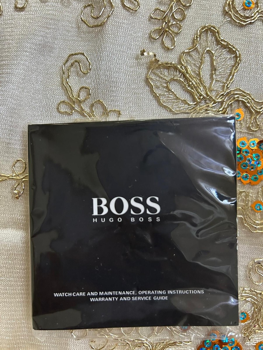 HUGO BOSS Velocity 44mm Black Stainless Steel Case with White  