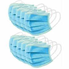 Disposable Non-Medical 3-Ply Face Masks  100 Pack