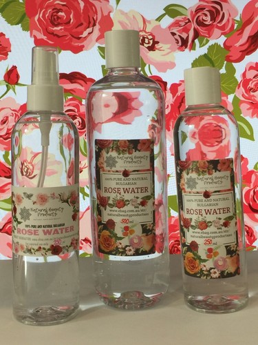ORGANIC ROSE WATER 100% BULGARIAN ROSE HYDROSOL SPRAY TONER ROSA DAMASCENA - Picture 12 of 17