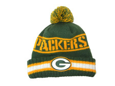New Era GREEN BAY PACKERS Team Warm NFL FOOTBALL WINTER BEANIE Fan Hat Ski Cap