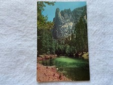 Sentinel Rock, Yosemite National Park, California Vintage 1952 Postcard