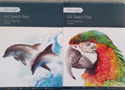 A4 Skizzenblock Spiralbuch Künstler Skizzieren Zeichnen Kritzeln Portrait Kunst