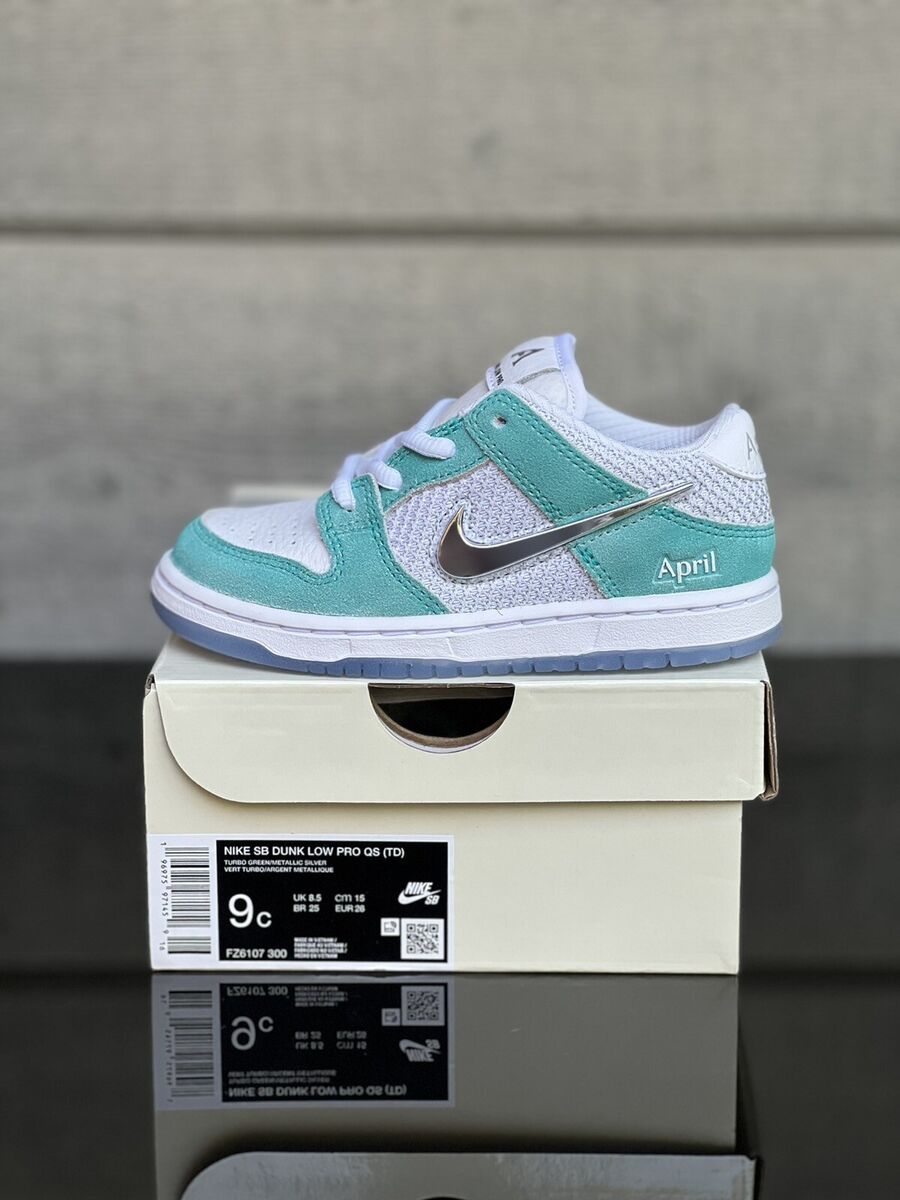 Nike SB Dunk Low Pro QS April Skateboards (TD) Toddler Nike SB Dunk Low Pro QS April Skateboards (TD) Toddler