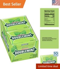 Classic Mint Gum 15 Stick Bulk Pack - 10 Individually Wrapped Sticks for Sharing